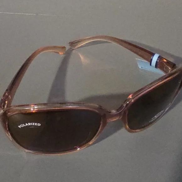 OSCAR by OSCAR DE LA RENTA NWT Translucent Frame Polarized Sunglasses - Picture 4 of 12